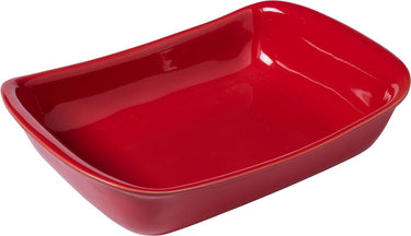 Pyrex - supreme ovenschaal rechthoek 3,2 liter - rood - keramiek