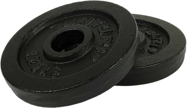 Tunturi halterschijven - halter gewichten - 2 x 1,25 kg - ø 30 mm - gietijzer - incl. gratis fitness app