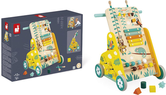 Janod - tropik - baby loopwagen met 6 activiteiten