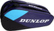 Dunlop - tennistas- fx-club 10rkt - unisex sporttas - violet zwart cyaan