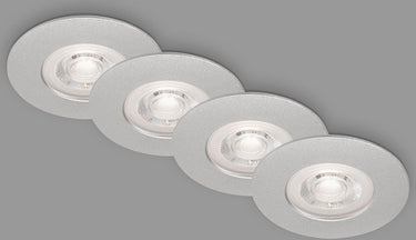 Briloner kulana - led inbouwspots - set van 4 spotjes - dimbaar badkamerverlichting - ø9 cm - 4,9 w - 480 lm - mat chroom