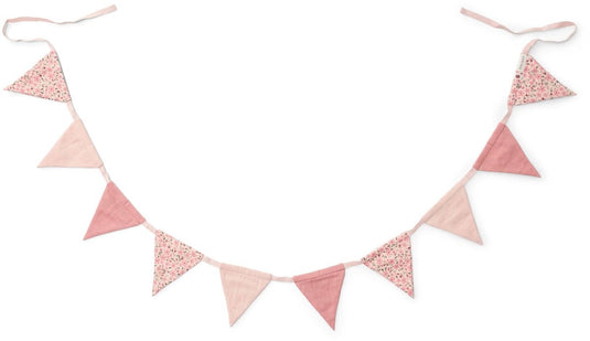 Little dutch slinger met vlaggetjes - roze - fairy garden - fairy floral