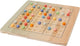 Koopman houten bordspel sudoku denkspel met gekleurde balletjes puzzel.
