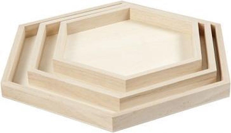 Load image into Gallery viewer, Creativ company houten dienbladen divers, set van 3
