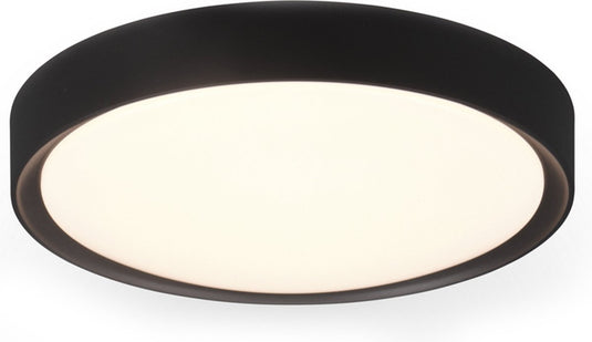 Trio clarimo - plafondlamp - zwart mat - incl. 1x smd 18w - plafondbevestiging - lichtbron niet vervangbaar - niet dimbaar - badkamerverlichting