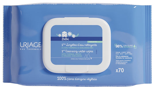 Uriage bebe 1ere eau lingettes nettoyantes 1 stuks