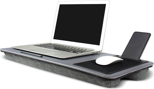 Ingenious gifting - laptoptafel multifuctioneel - schootbureau - muismat en telefoonhouder - carbon
