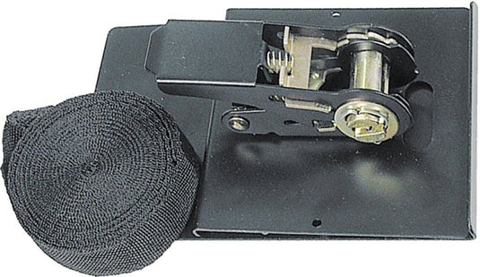 Vorel - spanband voor vloerpaneel - 5m - met ratchet - metalen haken