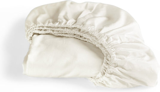 Cinderella - sundays - hoeslaken - 100% katoen-satijn - 180x210 cm - tot 25 cm matrashoogte - ivoor
