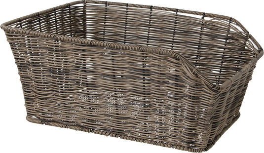 Fastrider sverre - achterdrager fietsmand - kunststof riet - 30 liter - bruin