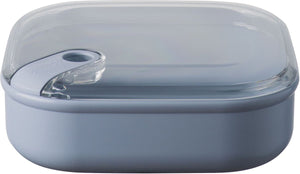 Omada - pull box lunchbox vierkant laag 1 liter - polypropyleen - blauw -