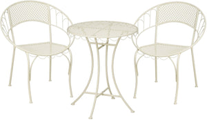 Mica decorations marseille bistroset - set van 3 - ijzer - off-white