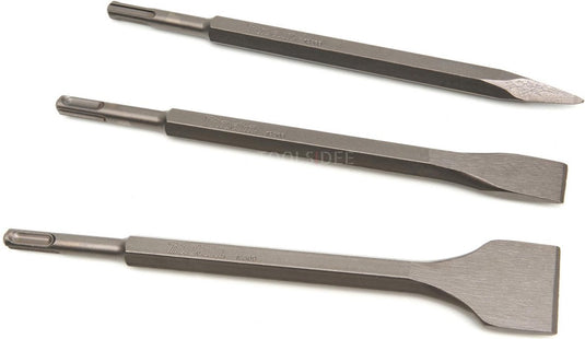 Makita 3-delige beitelset zilverkleurig