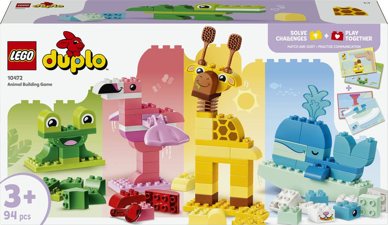 Afbeelding laden in galerijviewer, Lego duplo dierenbouwspel educatief montessori speelgoed voor kinderen met dieren figuren 10472
