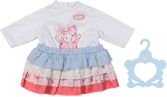 Baby annabell outfit shirt en rok - poppenkleding 43 cm