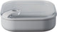 Omada - pull box lunchbox vierkant laag 1 liter - polypropyleen - grijs -