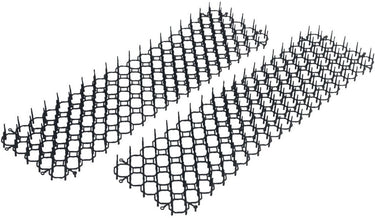 Kinzo dierenafweermat 2 stuks voor dierwering tuin - kattenafweermat voor katten verjagen - afweermat tuin met stekels - vogelwering - stekelmat tuin - 49 x 14 cm