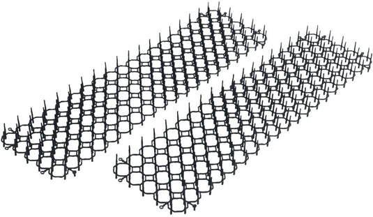 Kinzo dierenafweermat 2 stuks voor dierwering tuin - kattenafweermat voor katten verjagen - afweermat tuin met stekels - vogelwering - stekelmat tuin - 49 x 14 cm