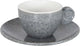 Gimex - solid line - espresso set - granite - grijs - 85 ml - 2 stuks