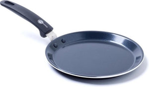 Greenpan essentials pannenkoekenpan 24cm - pfas-vrije antikleeflaag - pan inductie - keramische pan - ovenbestendig tot 180�c - koudgrepen - zwart