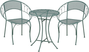 Mica decorations marseille bistroset - set van 3 - ijzer - groen