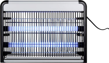 Grundig muggenlamp - vliegenvanger insectenlamp - muggen uv lamp incl. ophangketting - vliegenvanger ruimtes tot 20m² - vliegenval - insectenvanger - 38 x 7,5 x 27,5 cm - binnen gebruik