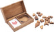 Longfield double tangram heart – houten puzzelspel – educatief denkspel – tangram hartvorm – logische hersenkraker – engelhart
