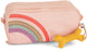 Stones and bones rowan 2.0 - etui - pennenzak voor kinderen - 3 vakken - rainbow - bloesem