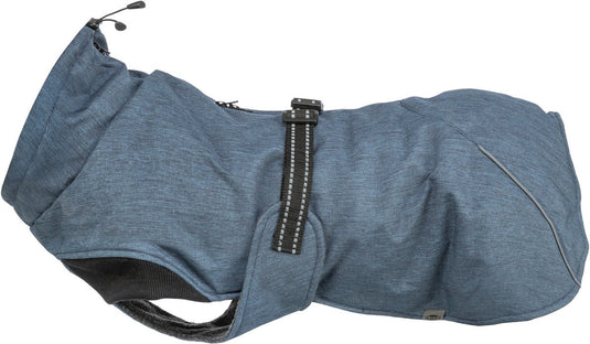 Trixie hondenjas - donkerblauw 50cm - waterafstotend, fleece voering, reflecterende elementen