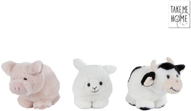 Take me home knuffel pluche - varken, 12cm