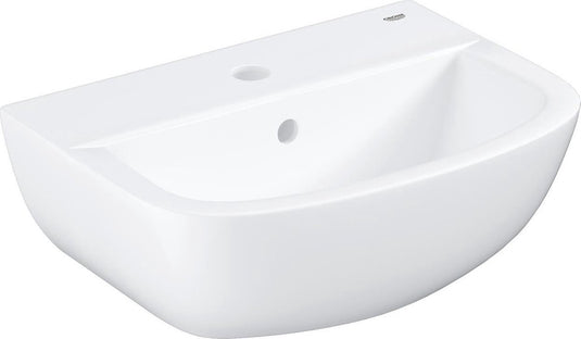 Grohe bau ceramic wastafel 45 - kraangat met overloop - 45.3x35.4 cm - alpine wit