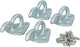 Carpoint touwhaak + oog staal 4 stuks - voor aanhanger - vastzetten lading - inclusief bevestigingsschroeven