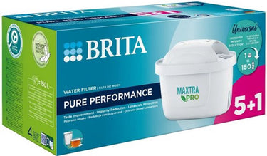Brita maxtra pro pure performance waterfilter cartridges – 6 stuks