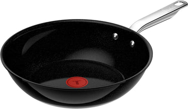 Tefal experience ceram - keramische wokpan - ø28 cm - fusion core - pfas-vrij - geschikt voor inductie - geschikt voor gebruik met metalen spatels