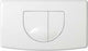 Plieger main bedieningspaneel – bedieningspaneel toilet – 2 knoppen – bedieningspaneel wit