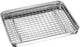 Gefu variado universele baktray met rooster – rvs – 31,5 x 24,5 cm – uitneembaar rooster – vaatwasserbestendig