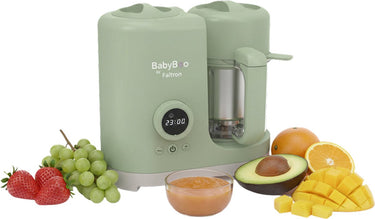 Faitron babyboo food processor - babyvoeding maker - stomen en blenden - gezonde babymaaltijden - compact design - groen