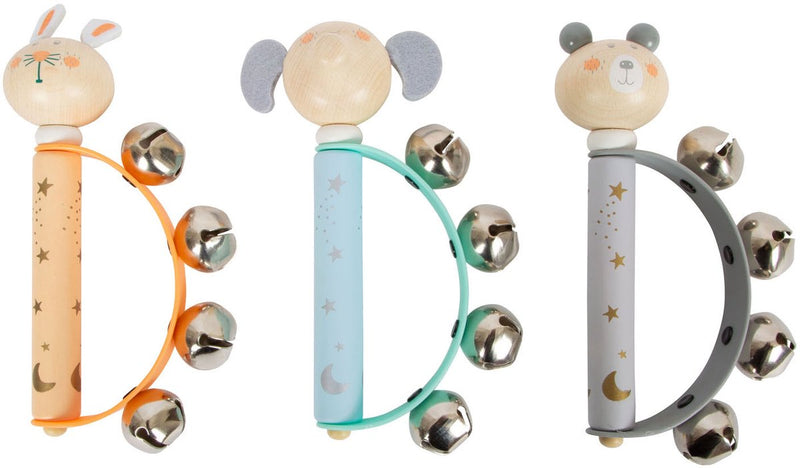 Load image into Gallery viewer, Small foot - houten baby tamboerijn dier pastel
