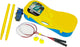 Sportx badminton net set - badmintonnet - in koffer - 3m breed - 154cm hoog