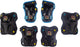 Nijdam skate beschermset kinderen - path defender - zwart blauw - m