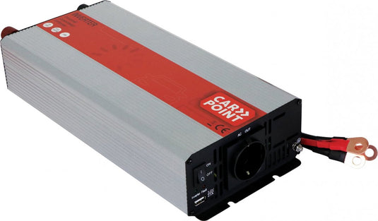 Carpoint omvormer 12v naar 230v – 1500w 3000w piek – met usb – beveiligd – ventilator – voor auto, camper caravan