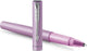 Parker vector xl rollerballpen | metallic lila lak op messing met chroom detail | fijne penpunt met zwarte inkt navulling | cadeauverpakking