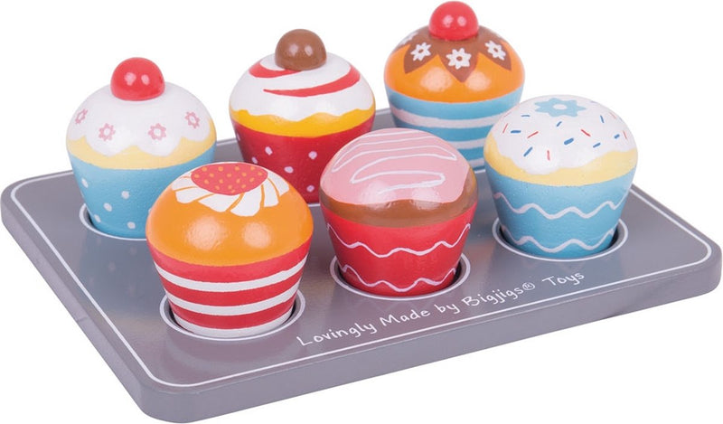 Load image into Gallery viewer, Bigjigs houten muffinset
