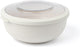 Amuse tylla oat lunchbox - 2000ml – lunchtrommel – lunchbowl met deksel - perfect afsluitbare vershoudbakje - saladebox voor onderweg - bpa-vrij – beige
