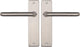 Starx deurklink zilver - rvs look â€“ deurbeslag â€“ deurkruk met schild â€“ blind - deurklink coupe - 43 x 180 mm â€“ ã˜ 18 mm
