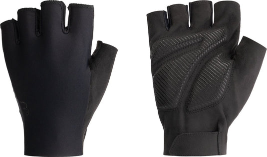 Bbb cycling highsupport - fietshandschoenen zomer - 10 - 25 °c - volledige padding - antislip handpalm - unisex wielrenhandschoenen - zwart