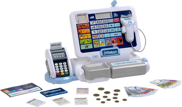Klein toys - speelgoed kassa - incl. geluidseffecten, speelgoed munten, biljetten en credit card - meerkleurig