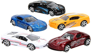 Johntoy super cars 5 stuks die cast auto's in doos