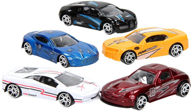 Johntoy super cars 5 stuks die cast auto's in doos