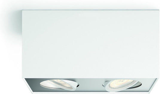 Philips led philips box opbouwspot - 2-lichts - wit